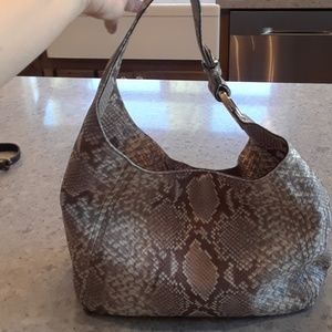 Michael Kors shoulder snake print bag